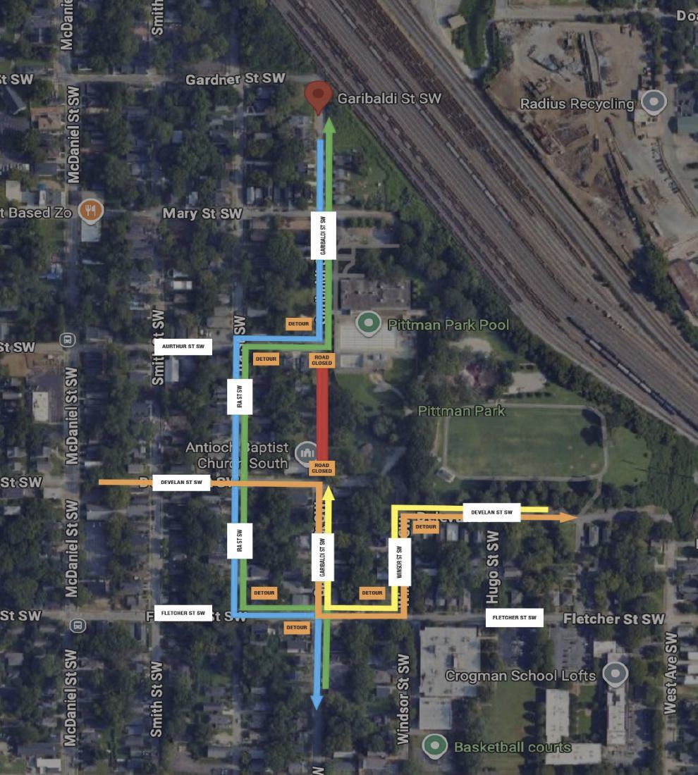 Full Road Closure at Garibaldi Street